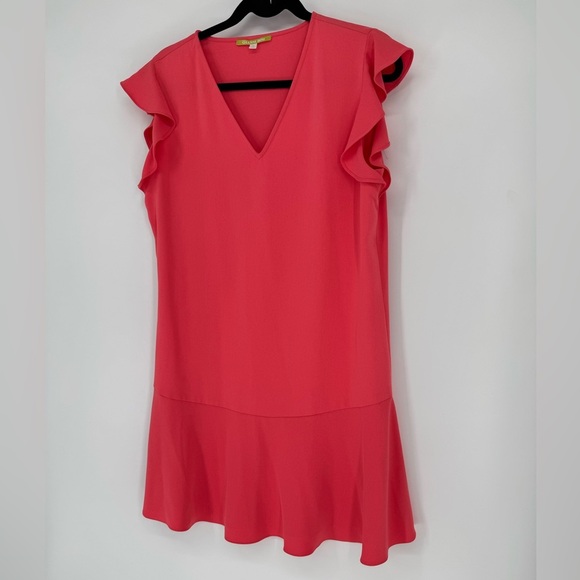 Gianni Bini Women's Vibrant Pink Ruffle Dress - Picture 2 of 6